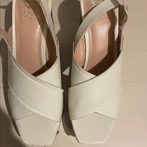 Vince Camuto Cream Heeled Sandals